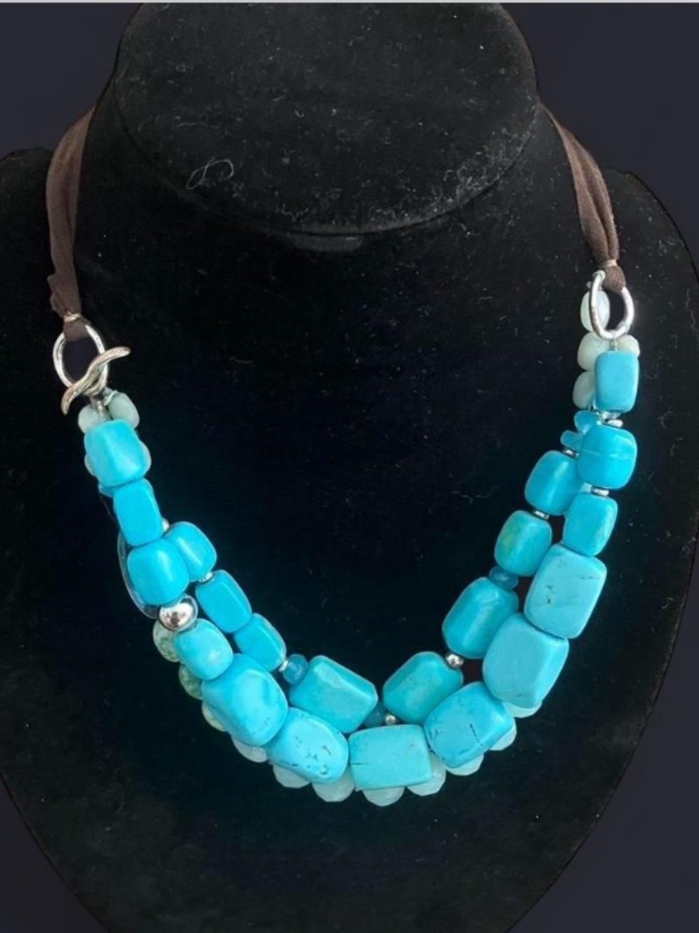 Boho chic, festival vibes,Turquoise Beaded Necklace